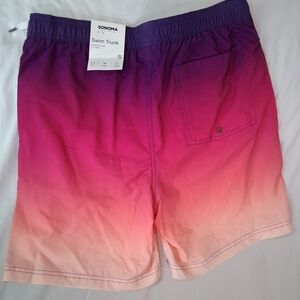 SONOMA Purple to Pink Ombre Men's Swim Trunks